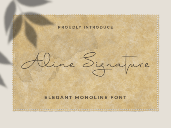 Aline Signature: A Modern Script Font for Creative Projects