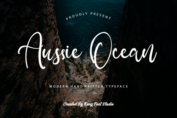 Aussie Ocean: A Modern Handwritten Script for Creative Projects
