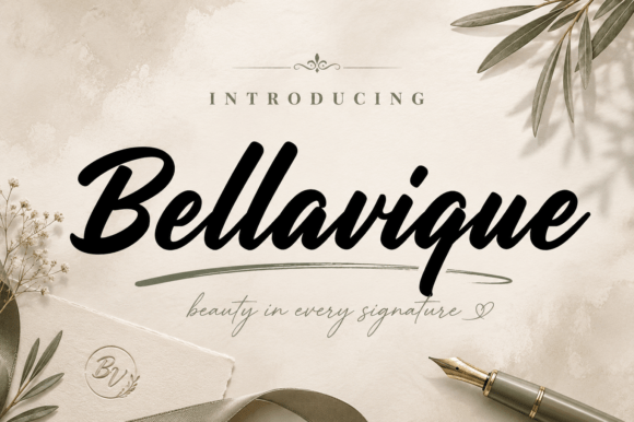 Bellavique: A Script Font for Modern Elegance