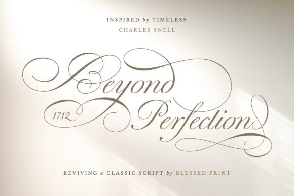 Beyond Perfection: A Calligraphy Font with Timeless Character