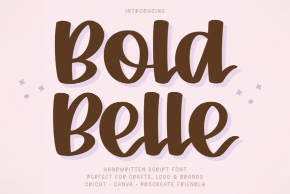 Bold Belle: The Handwritten Font with a Confident Edge