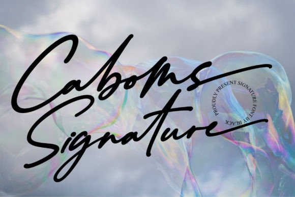 Caboms: A Modern Signature Font for Distinctive Design