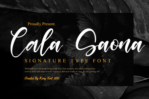 Cala Saona: A Modern Script Font for Creative Projects