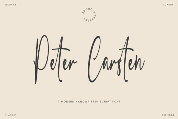 Embracing Effortless Elegance with the Peter Carsten Font