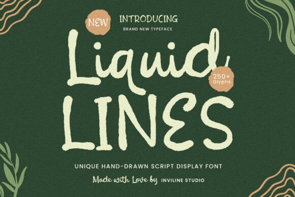Liquid Lines: A Script Font with Golden Warmth