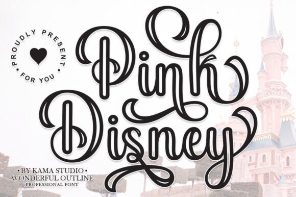 Pink Disney: A Charming Script for Modern Designers
