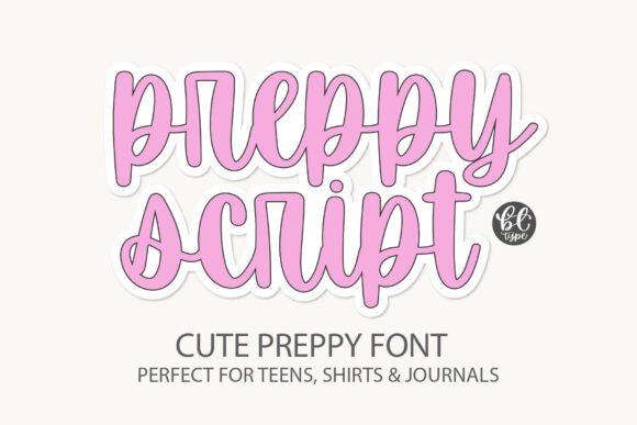 Preppyscript: A Modern Handwritten Font with Bold Character