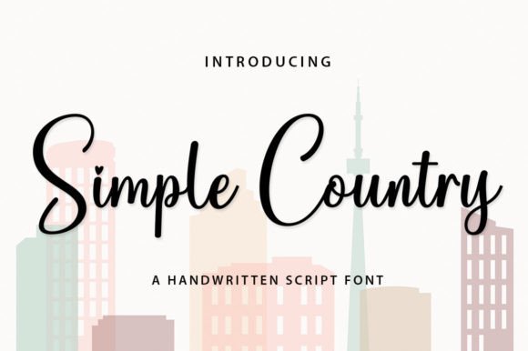Simple Country: A Script Font for Timeless Elegance