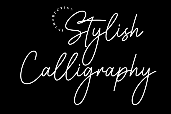 Stylish Calligraphy: Elevating Modern Design with Fluid Elegance