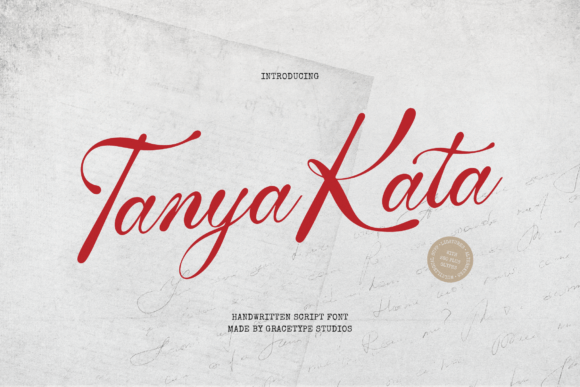 Tanya Kata: A Handwritten Script for Elegant Branding