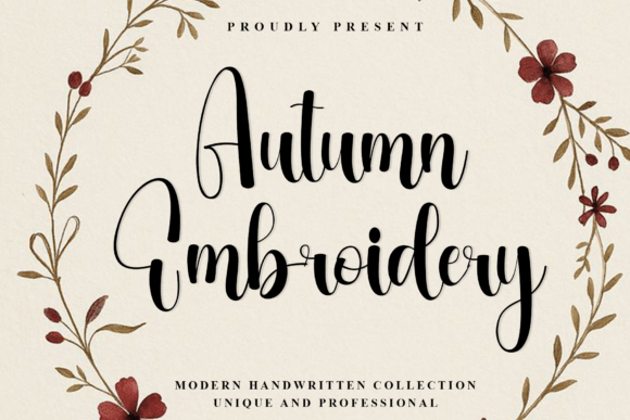 The Artistic Flow of Autumn Embroidery
