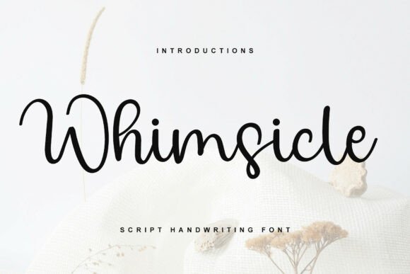 Whimsicle: A Font That Marries Script Elegance with Vintage Boldness
